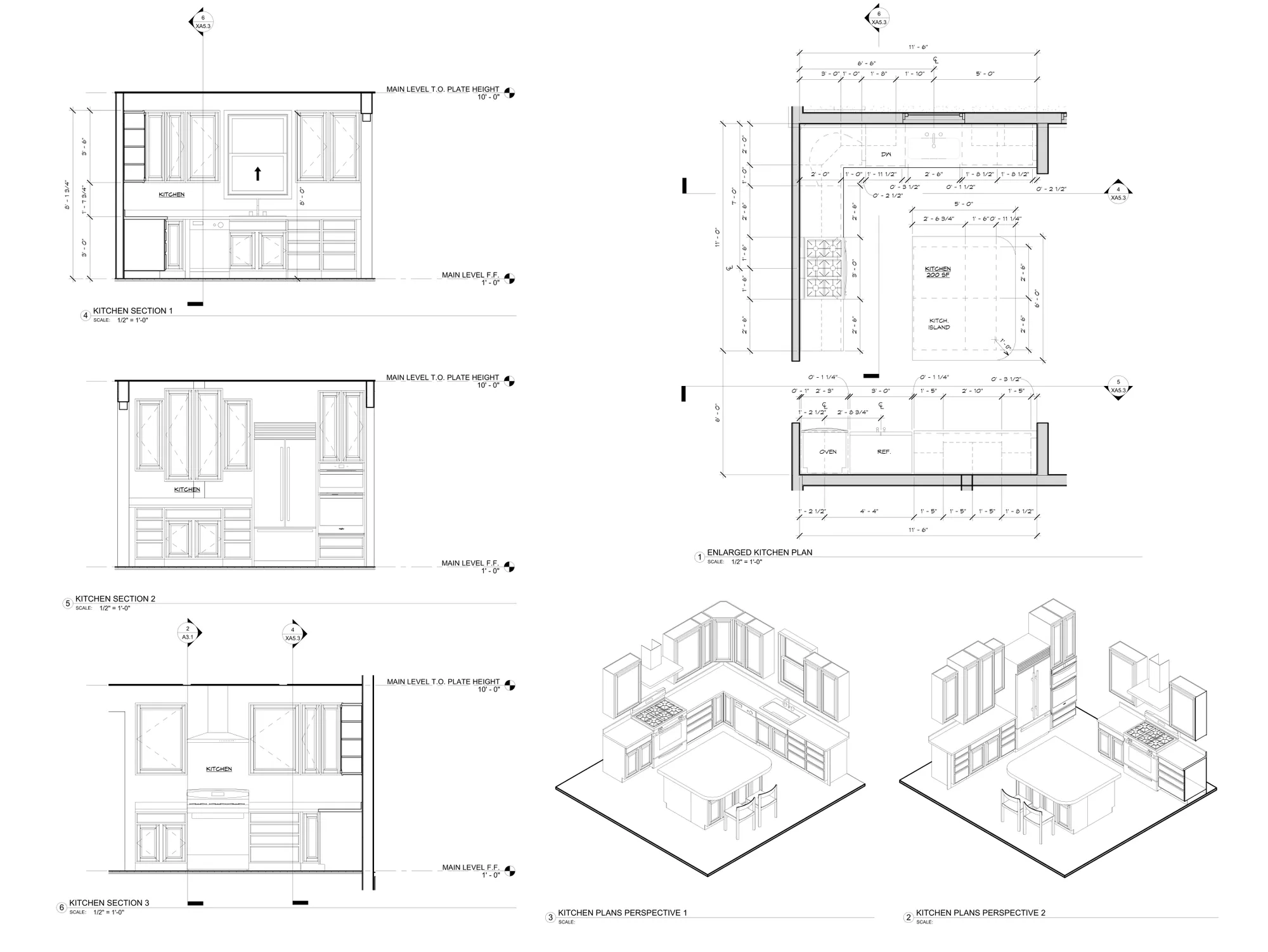 Residential AutoCAD Drafting of a Proposed Kitchen Expansion for a Client